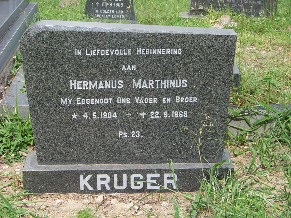 KRUGER Hermanus Marthinus 1904-1969