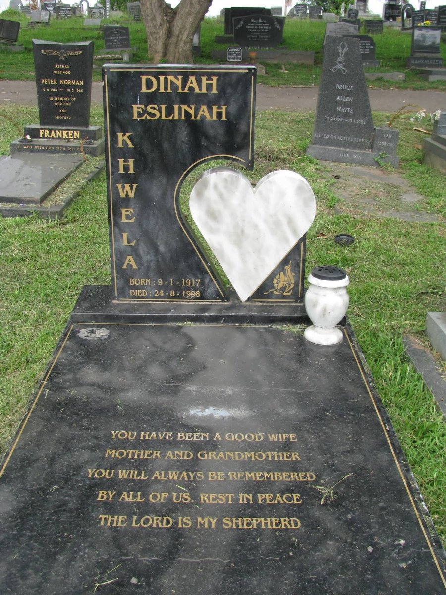 KHWELA Dinah Eslinah 1917-1998