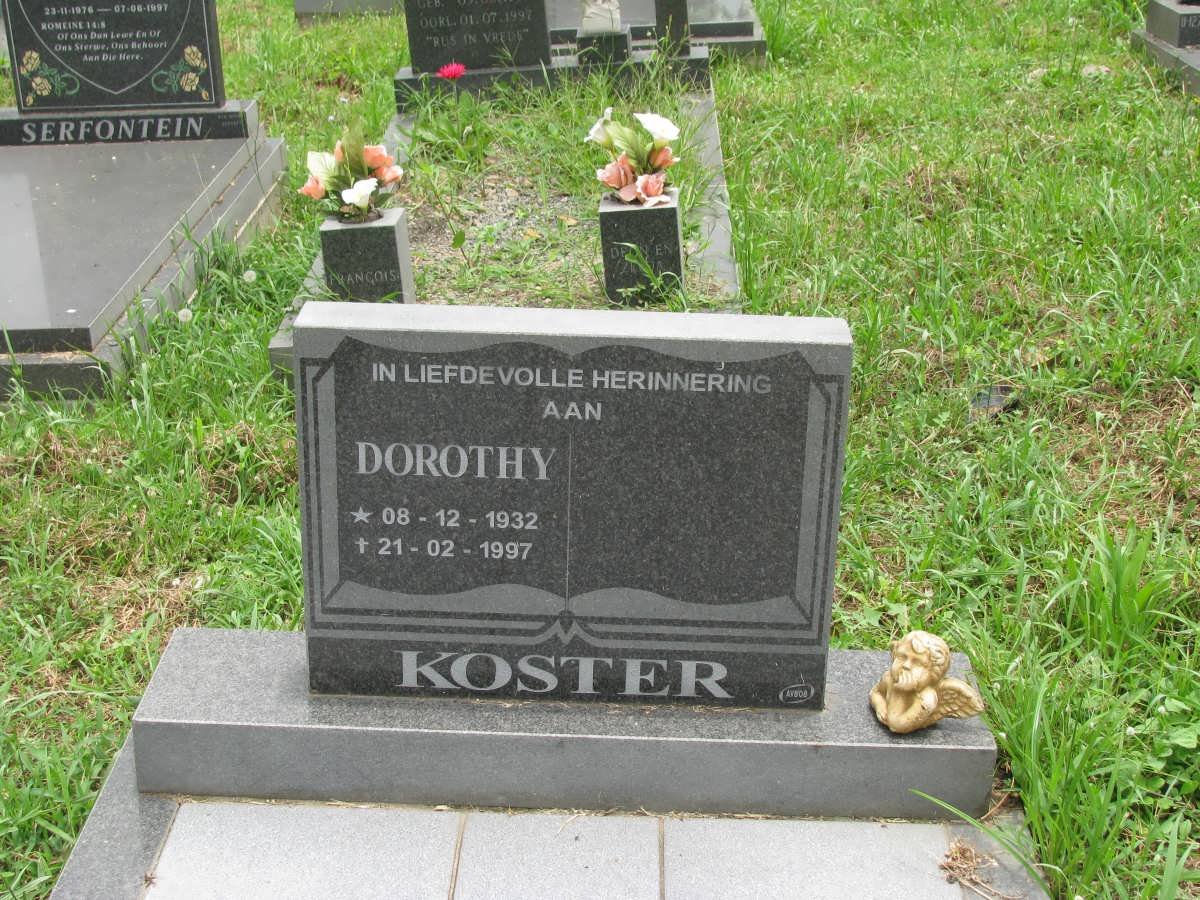 KOSTER Dorothy 1932-1997