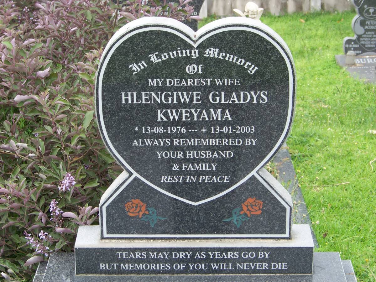 KWEYAMA Hlengiwe Gladys 1976-2003