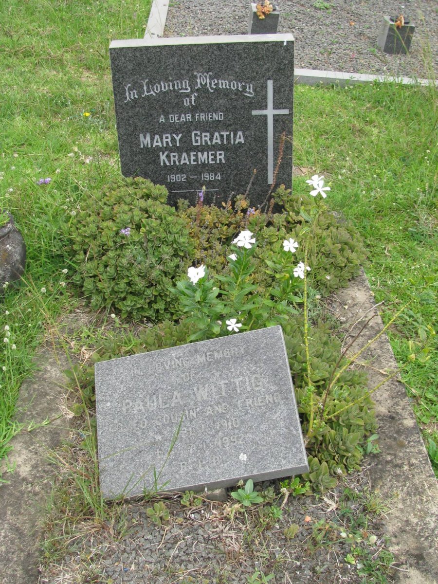 KRAEMER Mary Gratia 1902-1984 :: WITTIG Paula 1910-1992