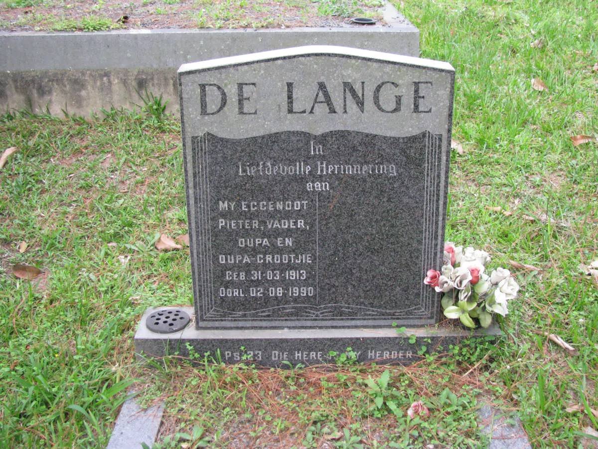 LANGE Pieter, de 1913-1990