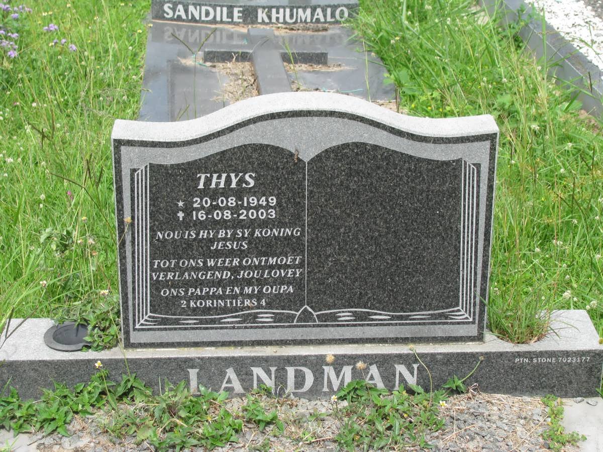 LANDMAN Thys 1949-2003