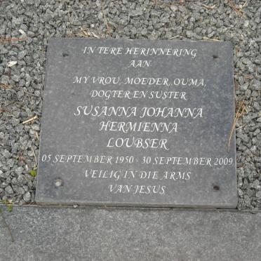 LOUBSER Susanna Johanna Hermienna 1950-2009