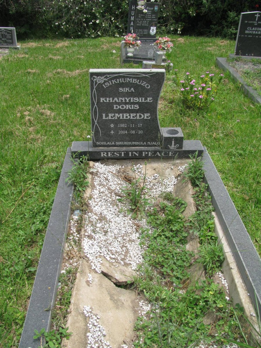 LEMBEDE Khanyisile Doris 1982-2004