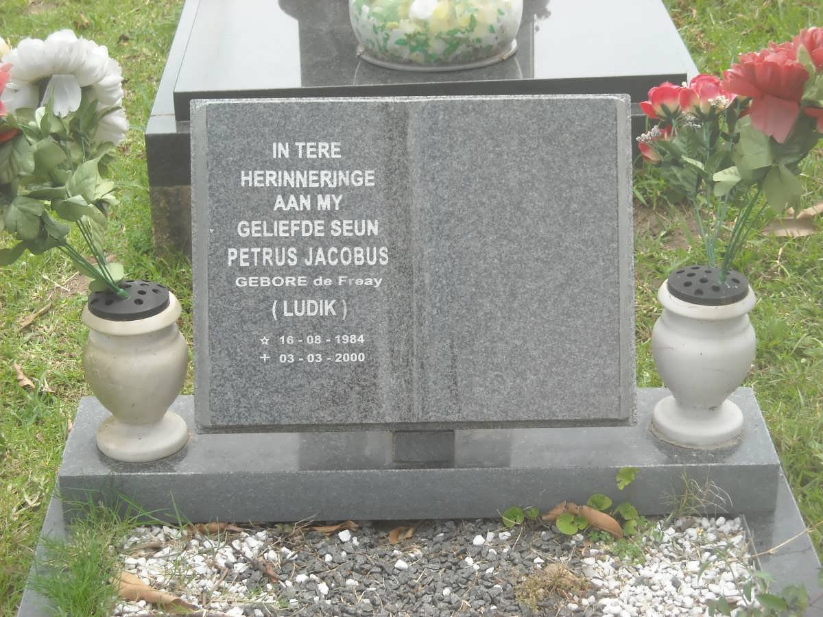 LUDIK Petrus Jacobus nee DE FREAY 1984-2000