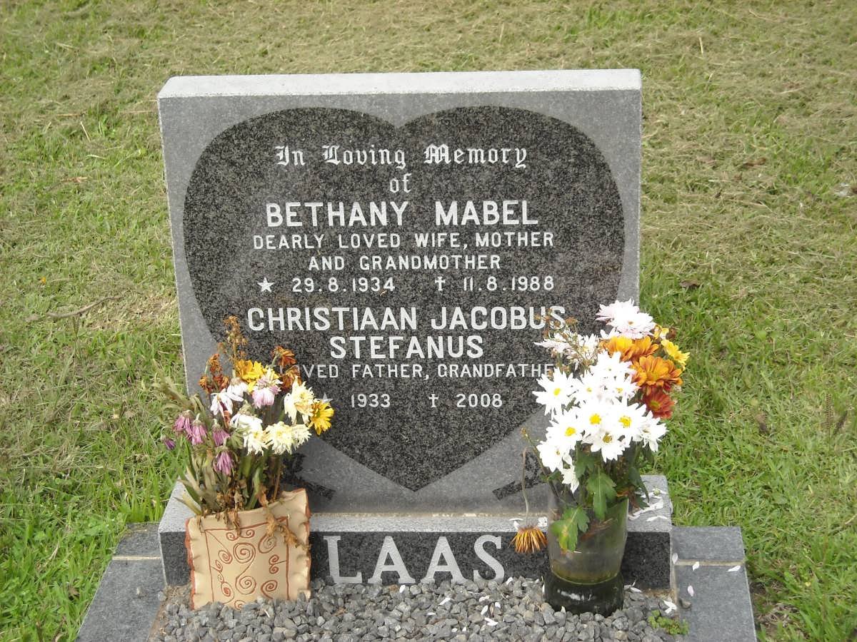 LAAS Christiaan Jacobus Stefanus 1933-2008 &amp; Bethany Mabel 1934-1988