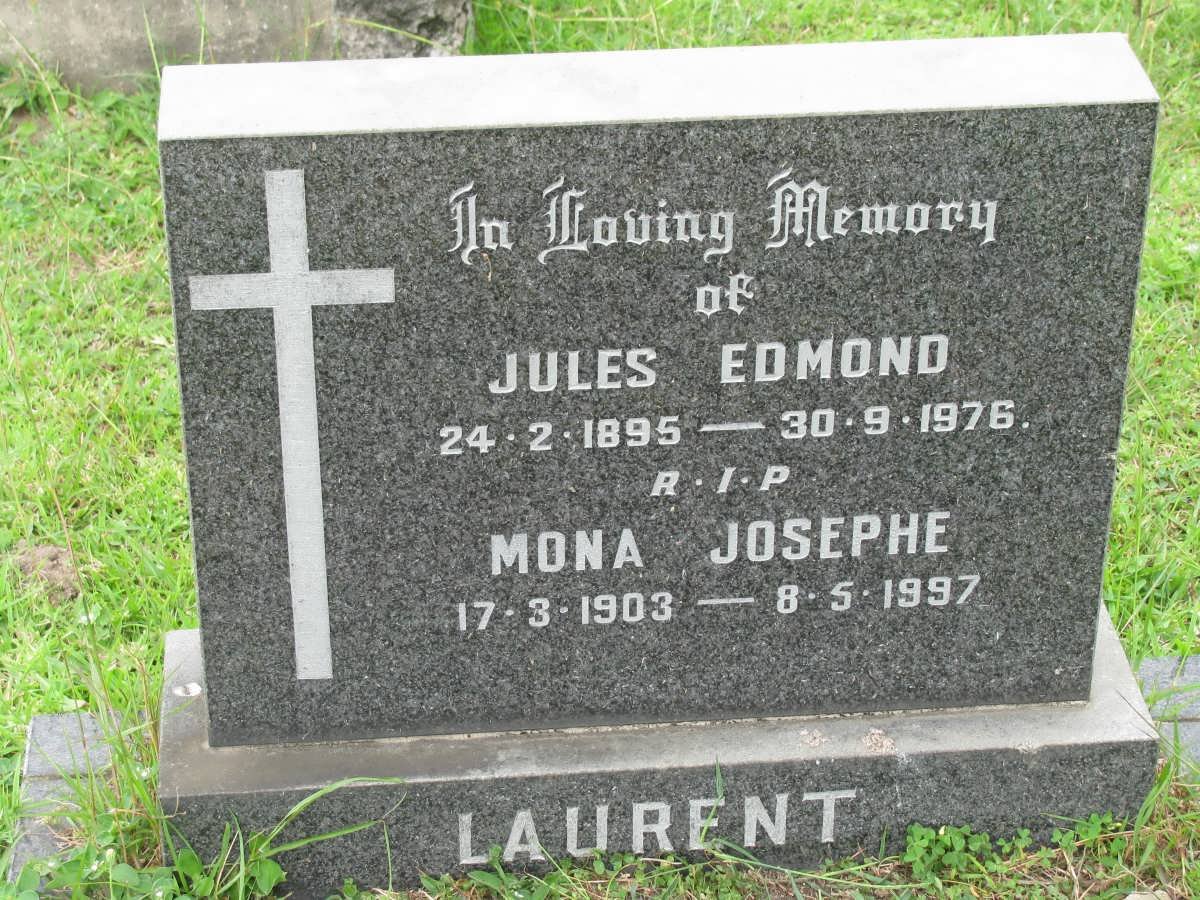 LAURENT Jules Edmond 1895-1976 &amp; Mona Josephe 1903-1997