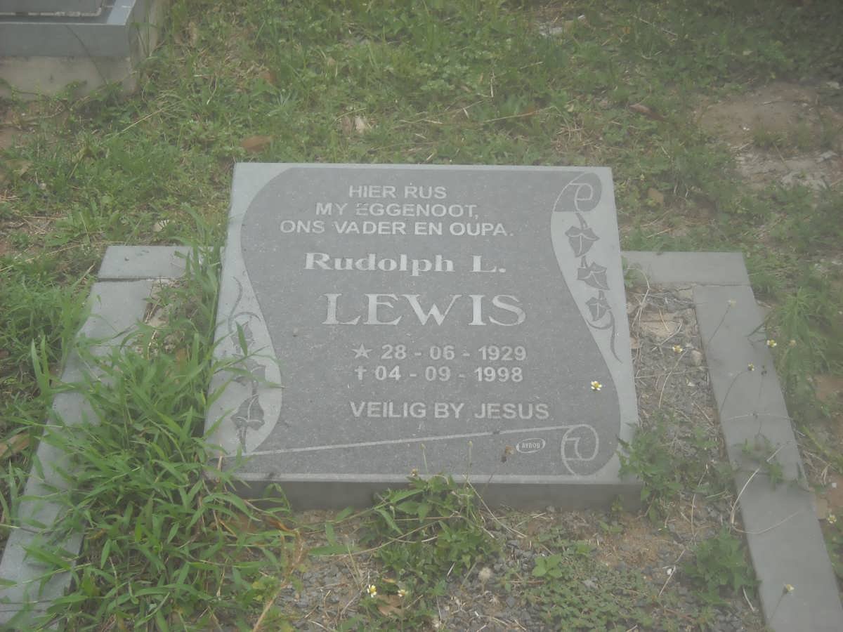 LEWIS Rudolph L. 1929-1998