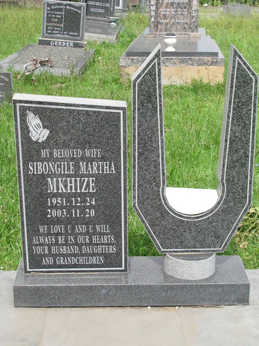 MKHIZE Sibongile Martha 1951-2003