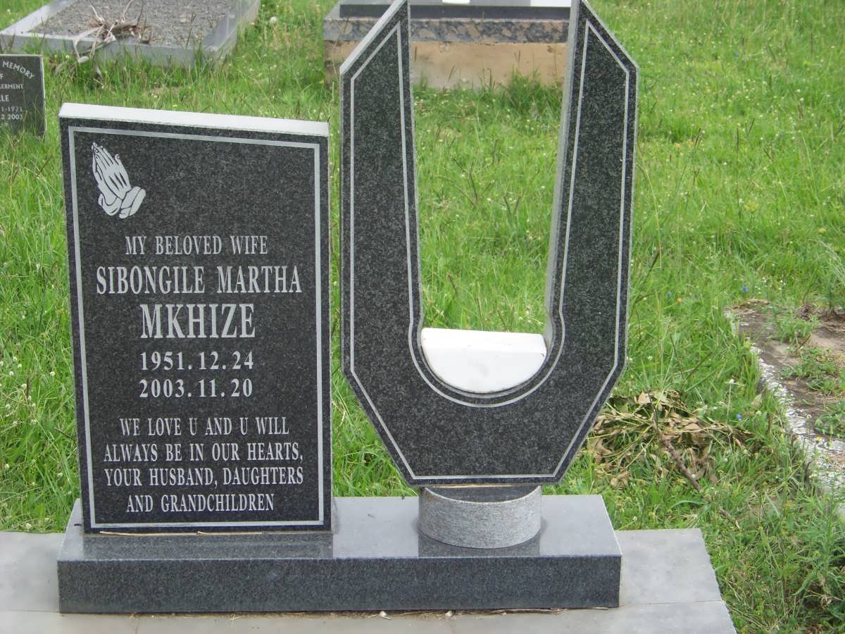 MKHIZE Sibongile Martha 1951-2003