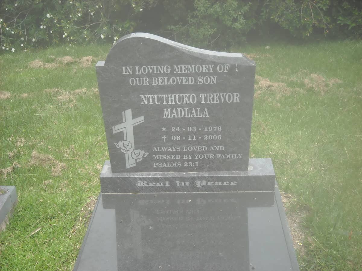 MADLALA Ntuthuko Trevor 1976-2006