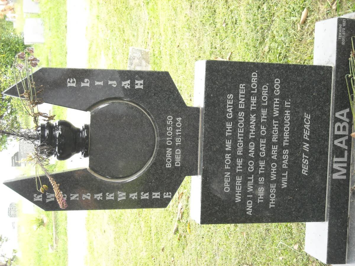 MLABA Kwenzakwakhe Elijah 1950-2004
