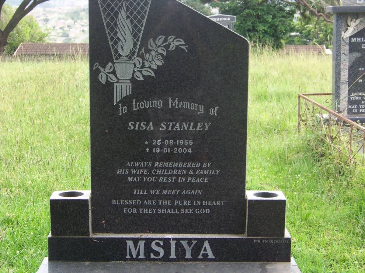 MSIYA Sisa Stanley 1955-2004