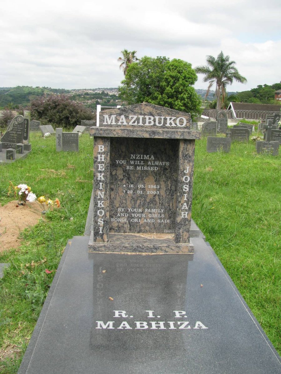MAZIBUKO Bhekinkosi Josiah 1963-2003