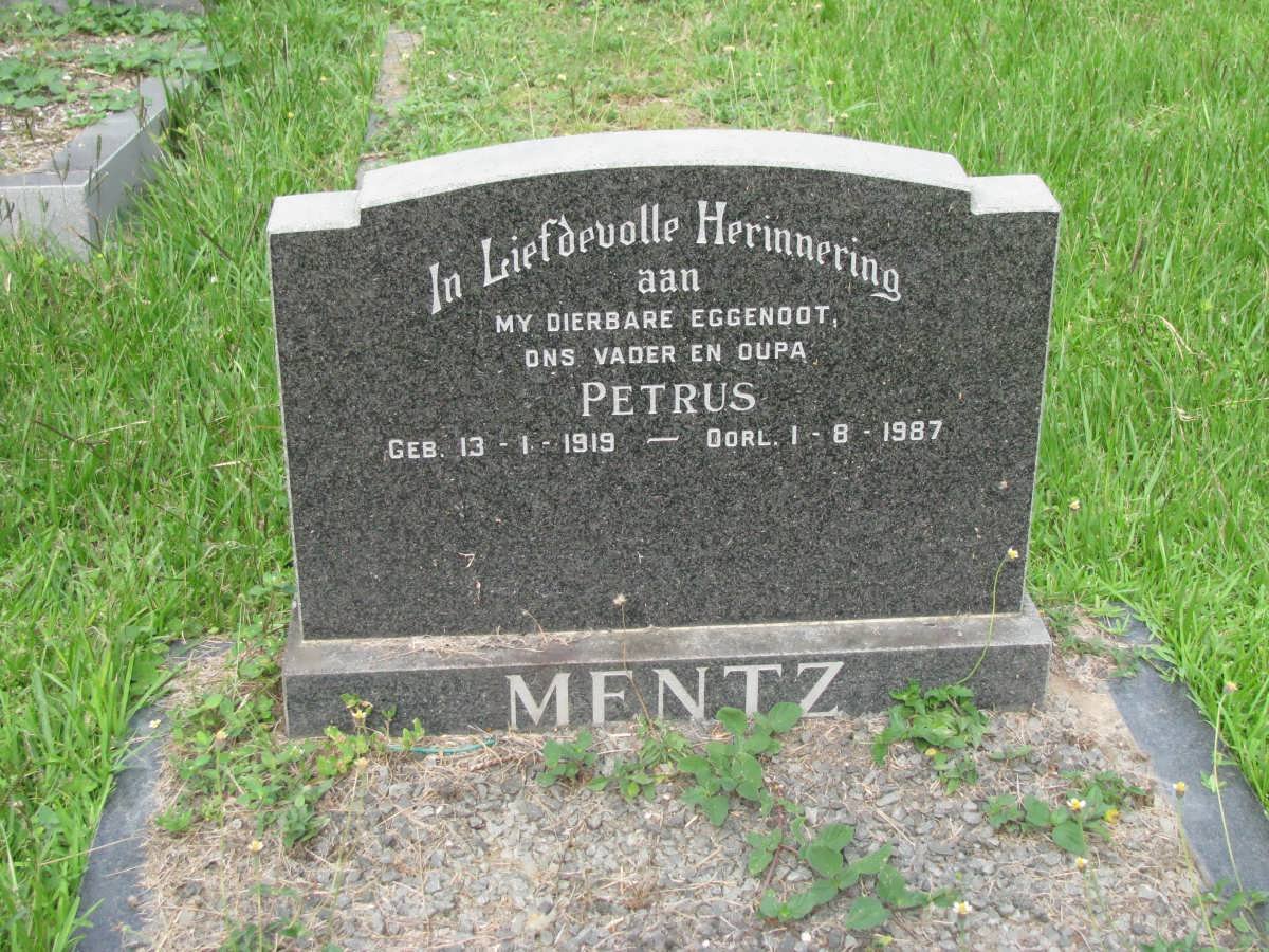 MENTZ Petrus 1919-1987