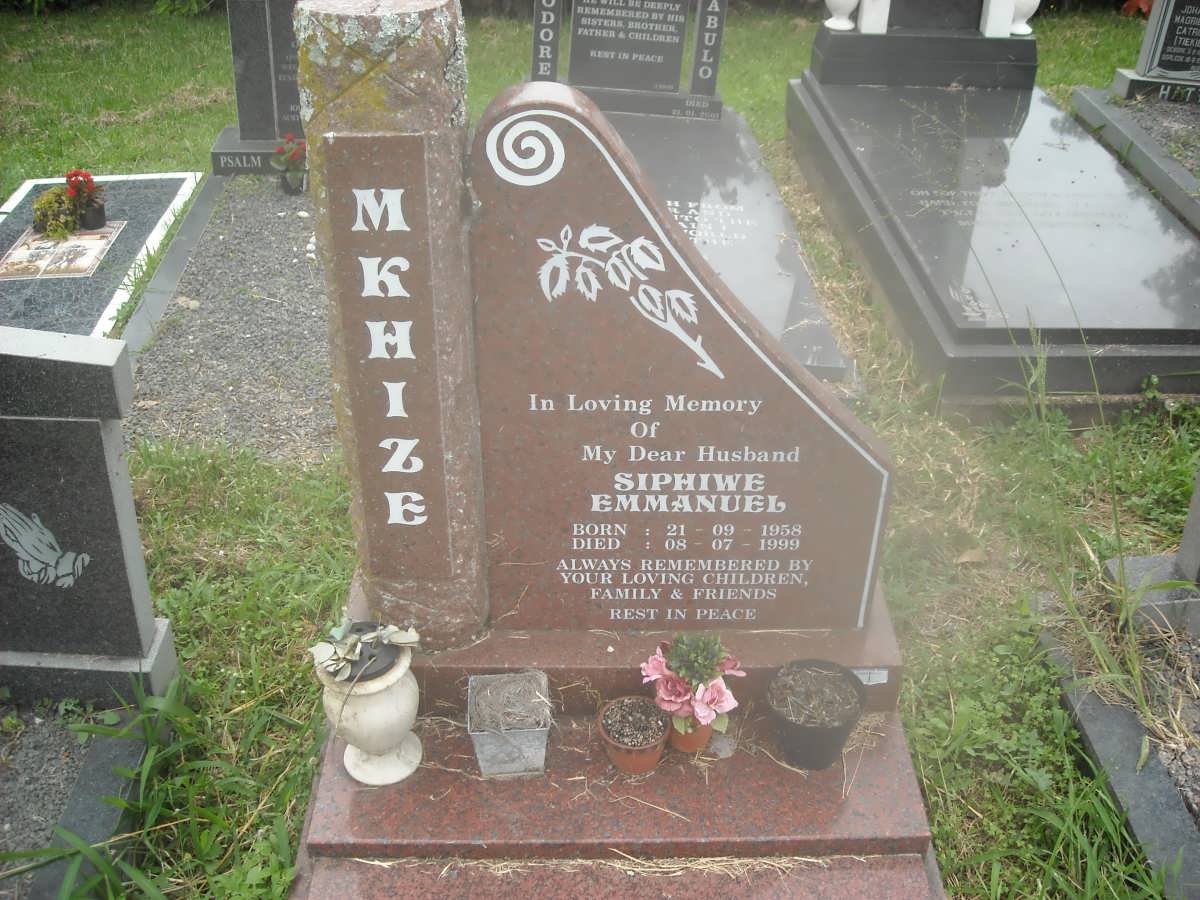 MKHIZE Siphiwe Emmanuel 1958-1999