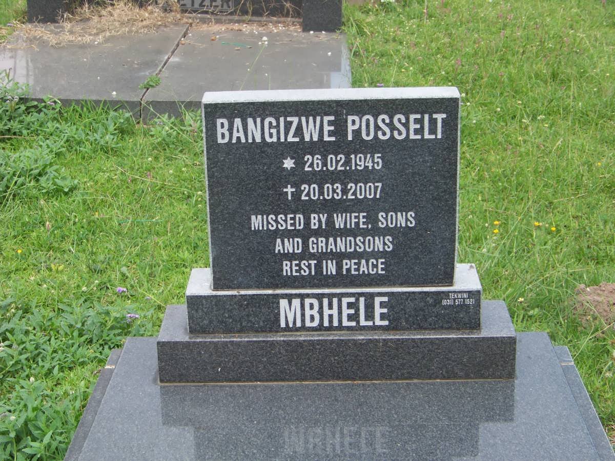 MBHELE Bangizwe Posselt 1945-2007