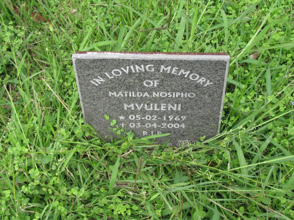 MVULENI Matilda Nosipho 1969-2004
