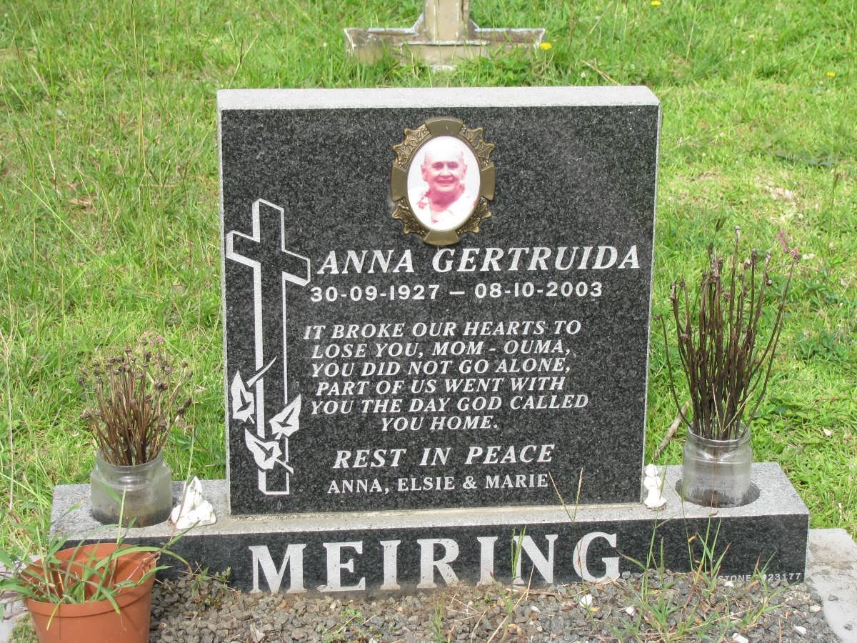 MEIRING Anna Gertruida 1927-2003