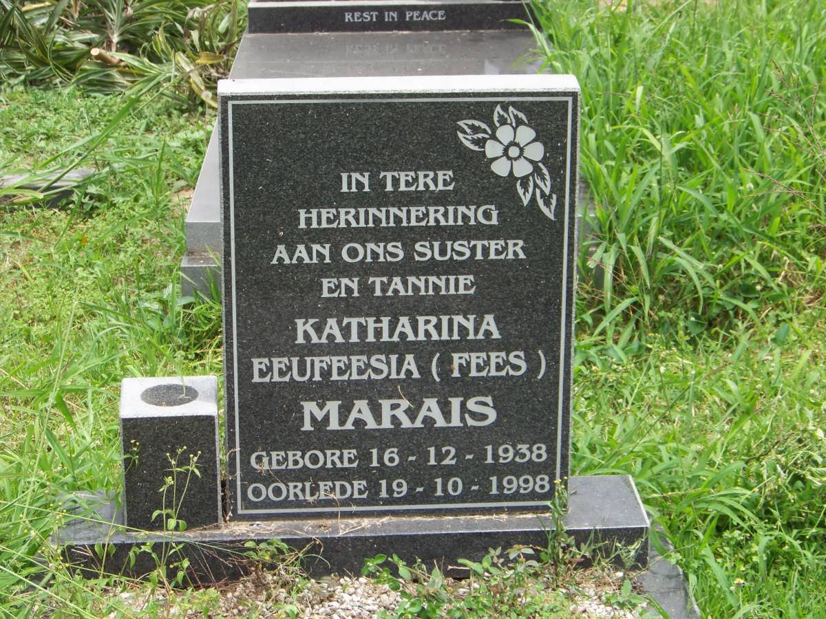 MARAIS Katharina Eeufeesia 1938-1998
