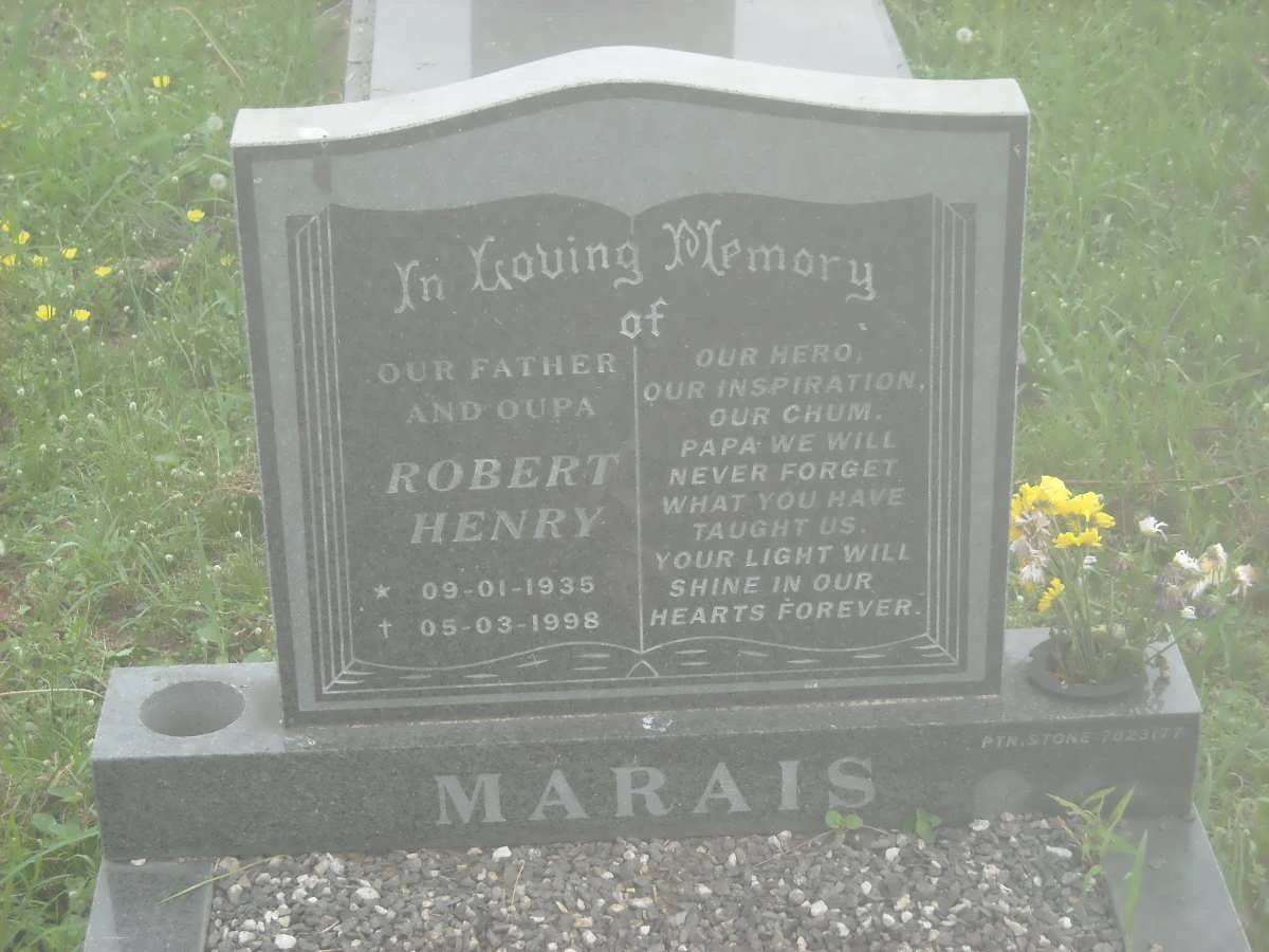 MARAIS Robert Henry 1935-1998