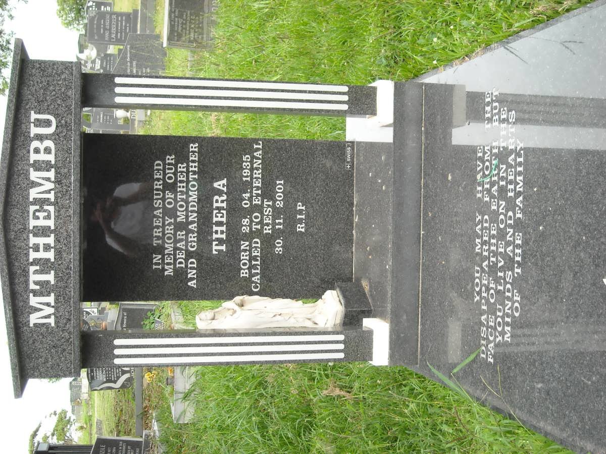 MTHEMBU Thera 1935-2001