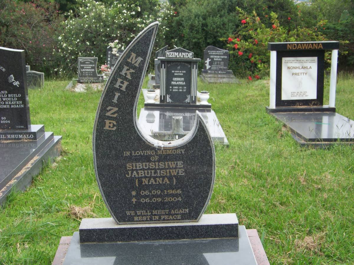 MKHIZE Sibusisiwe Jabulisiwe 1966-2004