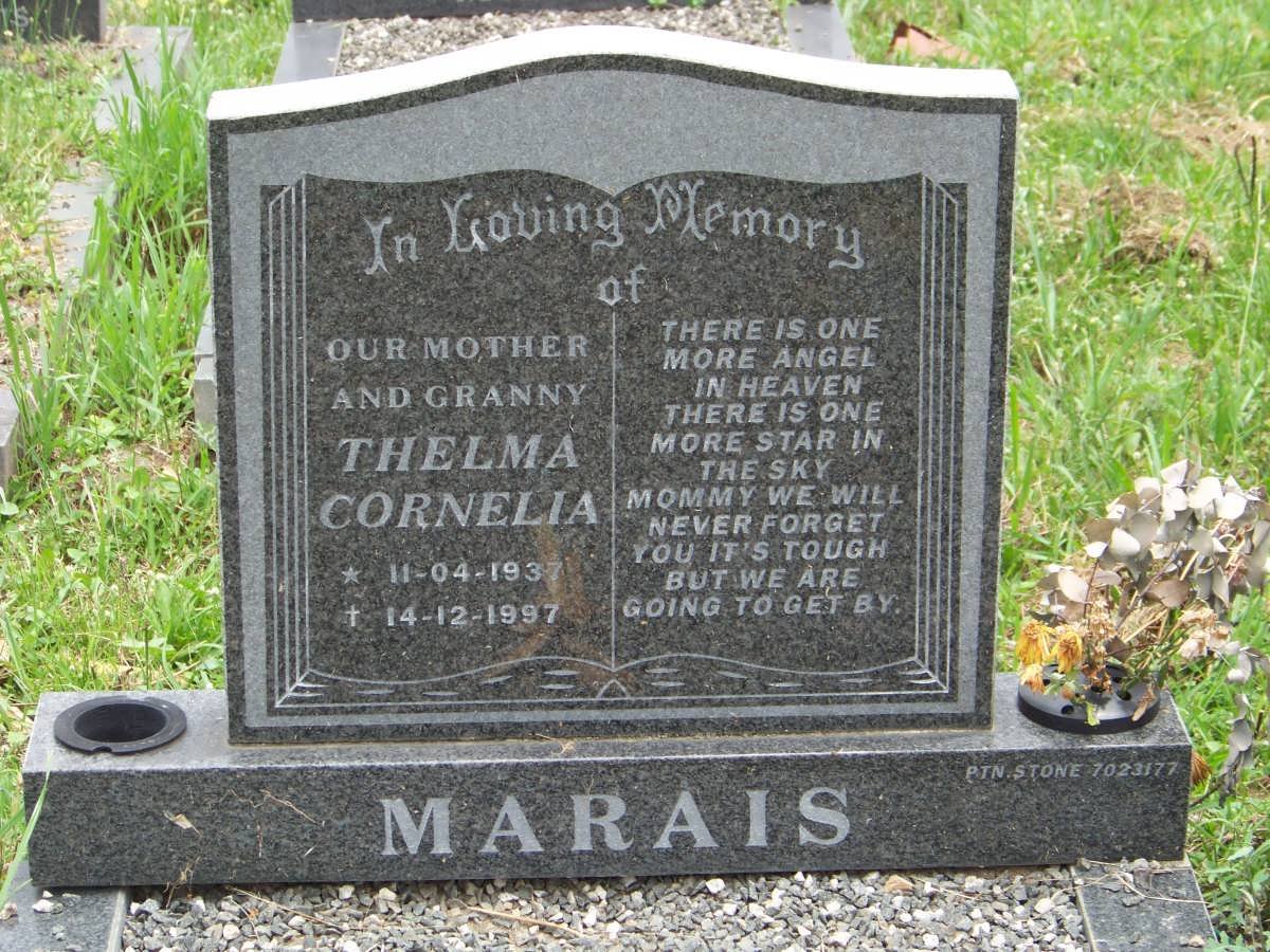 MARAIS Thelma Cornelia 1937-1997