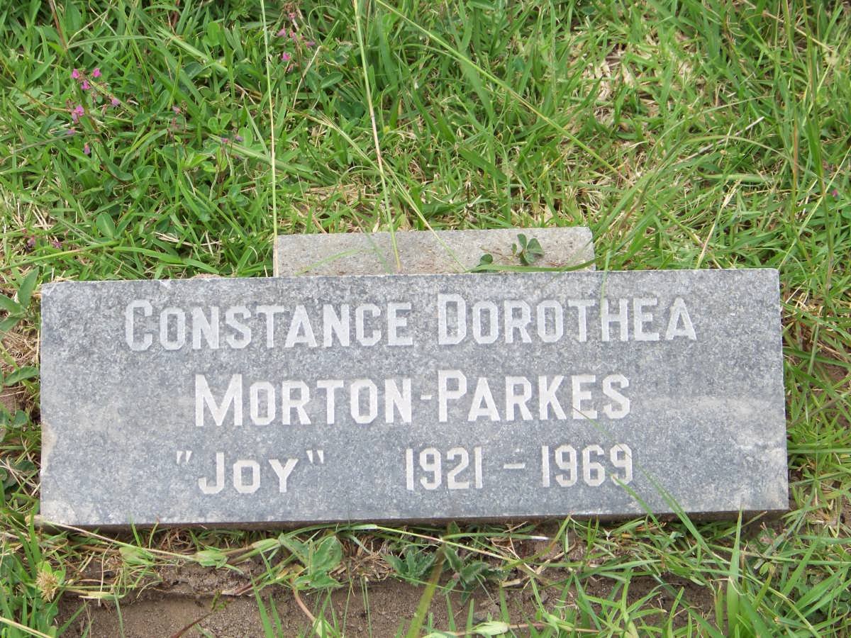 PARKES Constance Dorothea, Morton 1921-1969