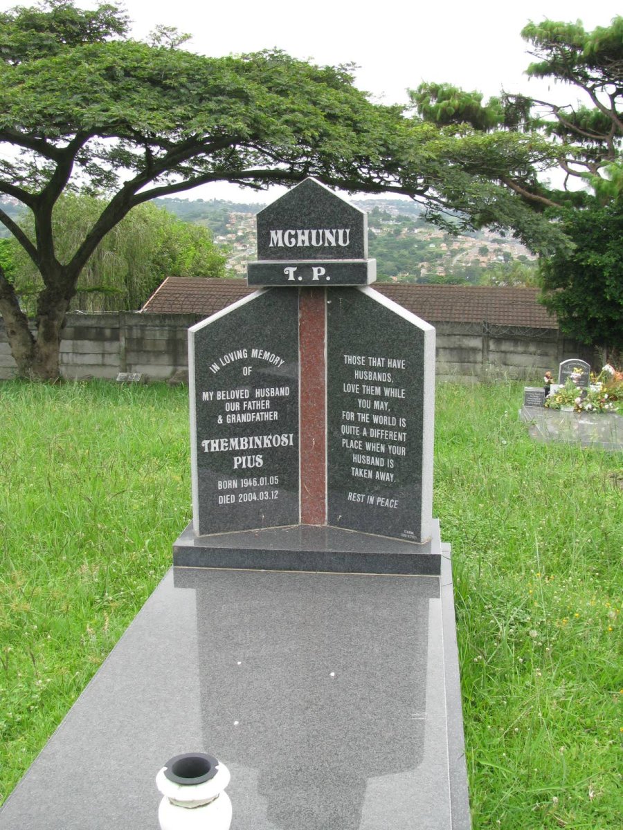 MGHUNU Thembinkosi Pius 1946-2004