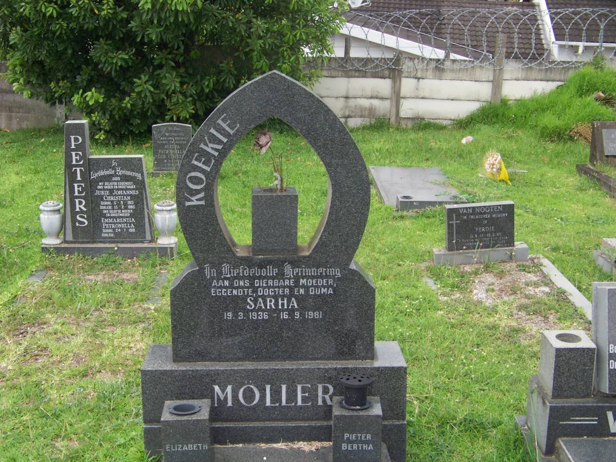 MOLLER Sarah 1936-1981