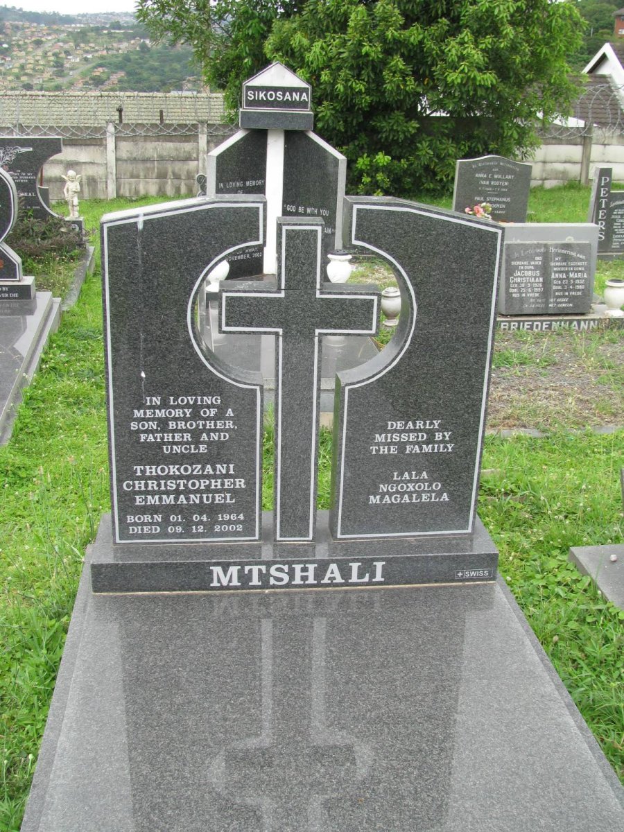 MTSHALI Thokozani Christopher Emmanuel 1964-2002
