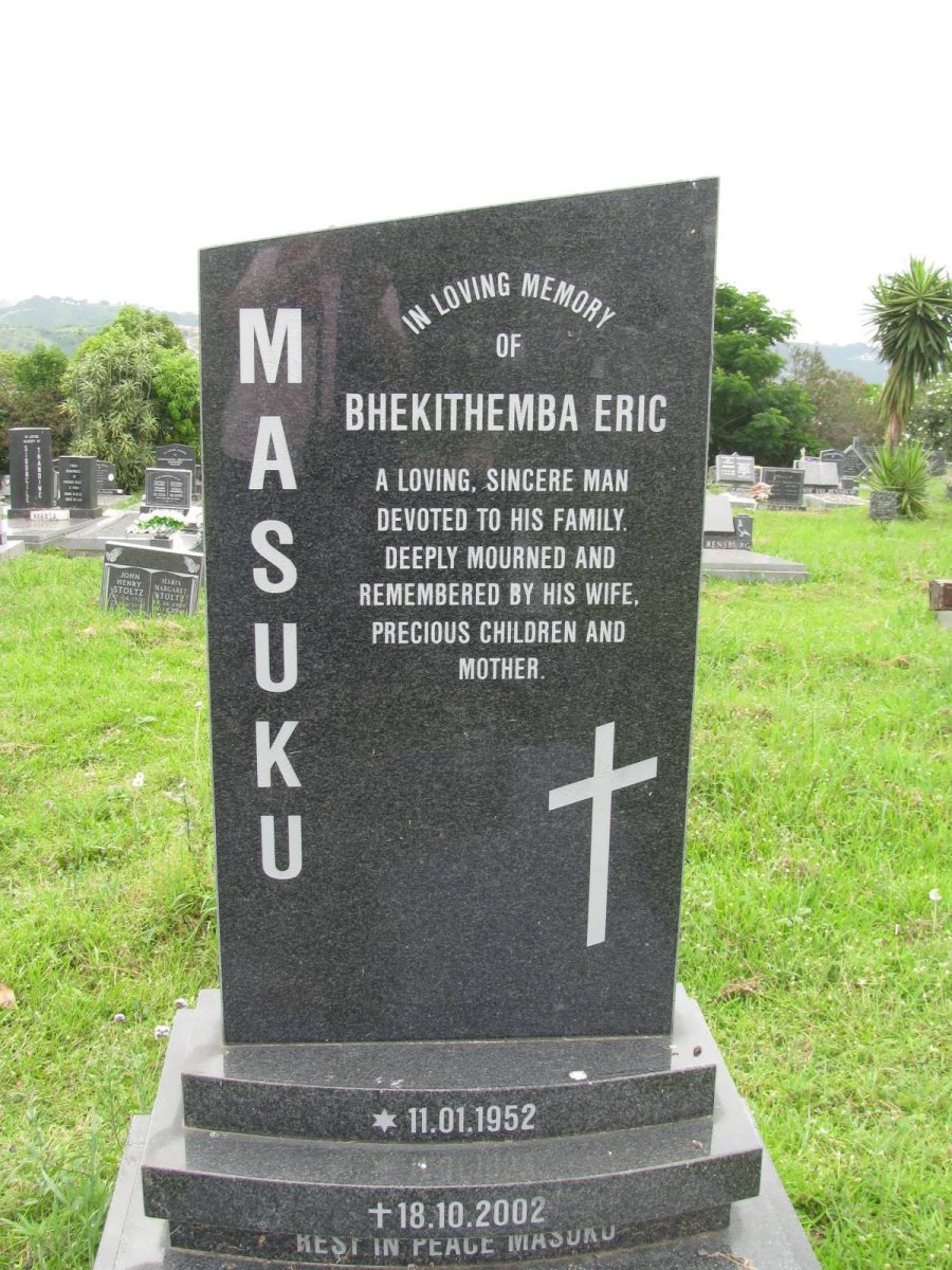 MASUKU Bhekithemba Eric 1953-2002