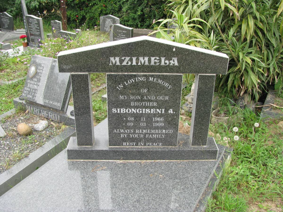 MZIMELA Sibongiseni A. 1966-1999