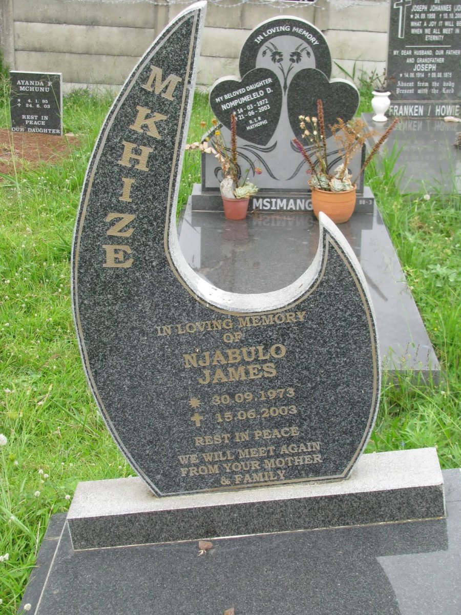 MKHIZE Njabulo James 1973-2003