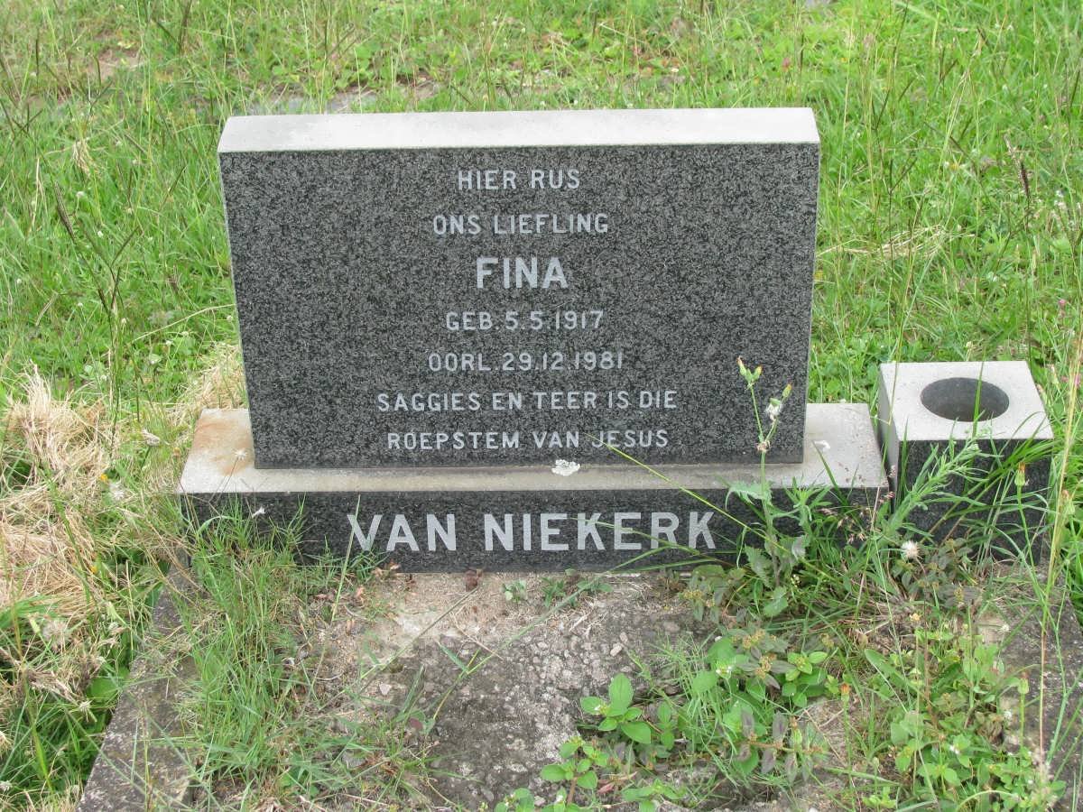 NIEKERK Fina, van 1917-1981