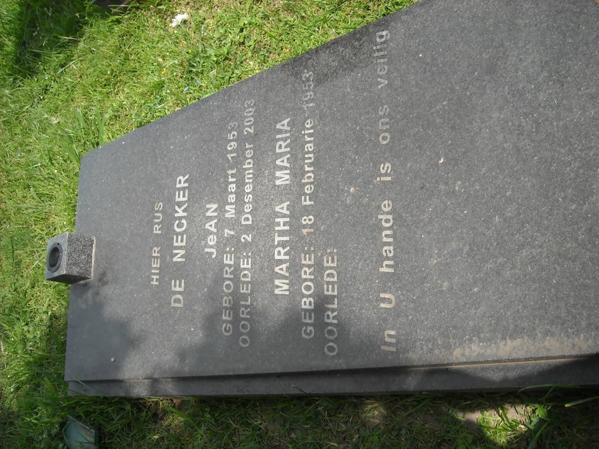 NECKER Jéan, de 1953-2003 &amp; Martha Maria 1953-