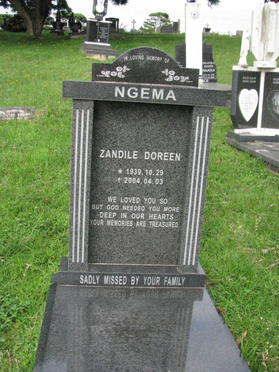 NGEMA Zandile Doreen 1939-2004