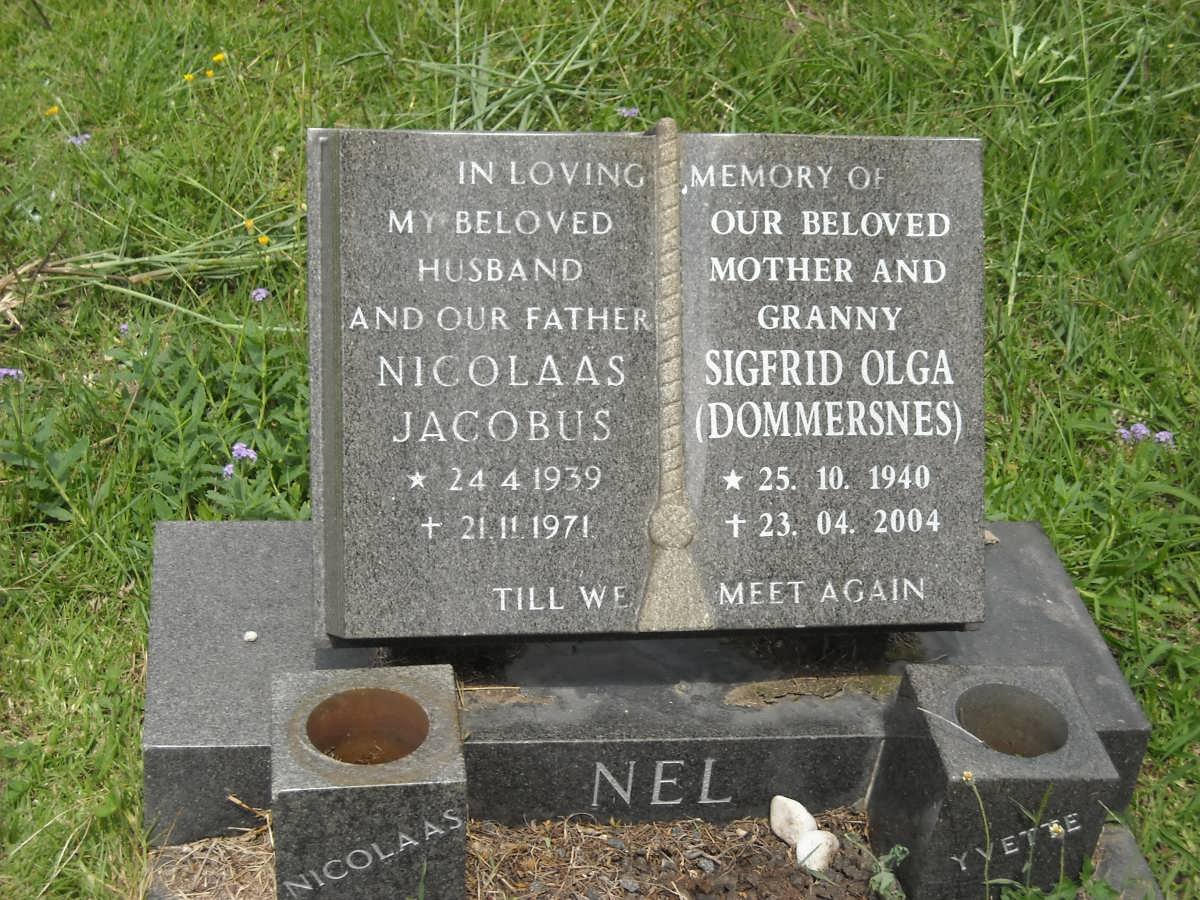 NEL Nicolaas Jacobus 1939-1971 &amp; Sigfrid Olga DOMMERSNES 1940-2004