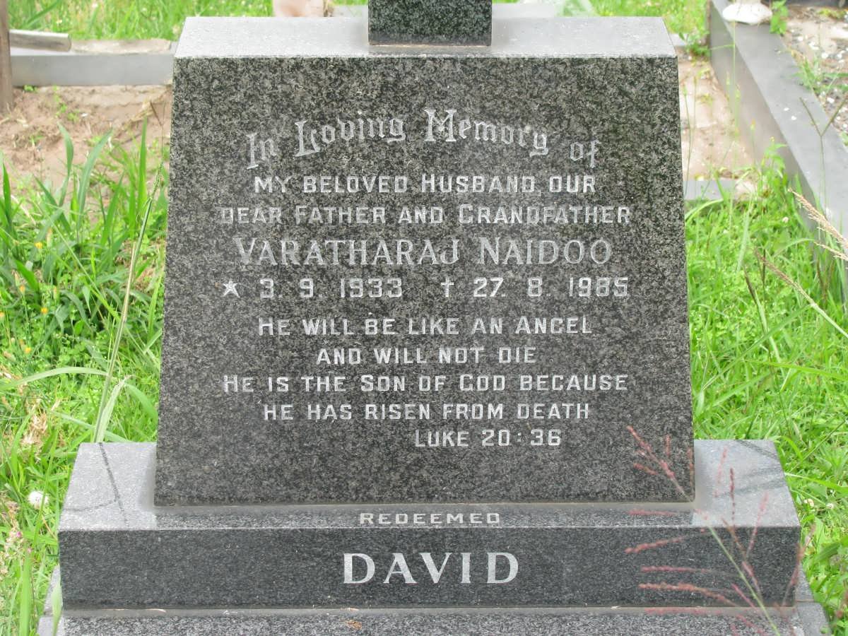 NAIDOO Varatharaj 1933-1985