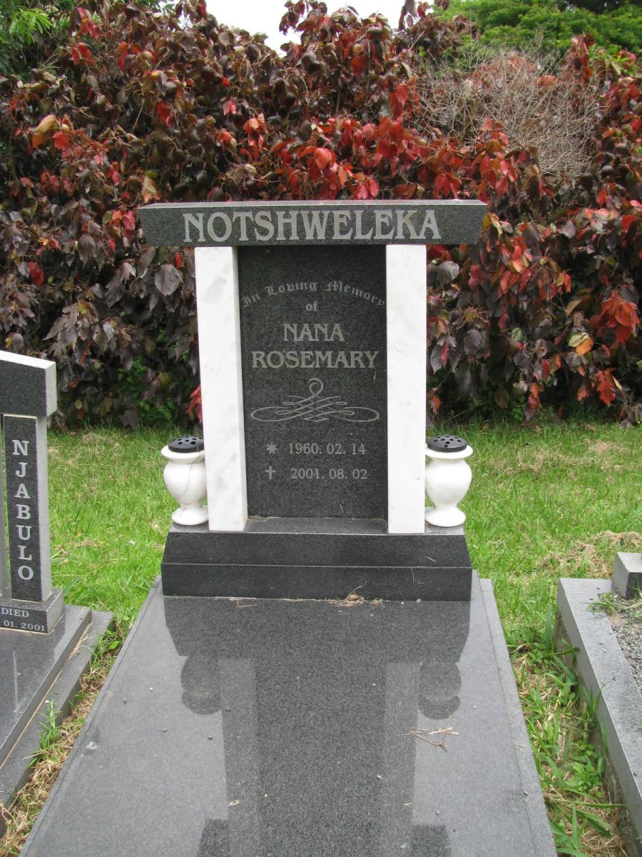 NOTSHWELEKA Nana Rosemary 1960-2001
