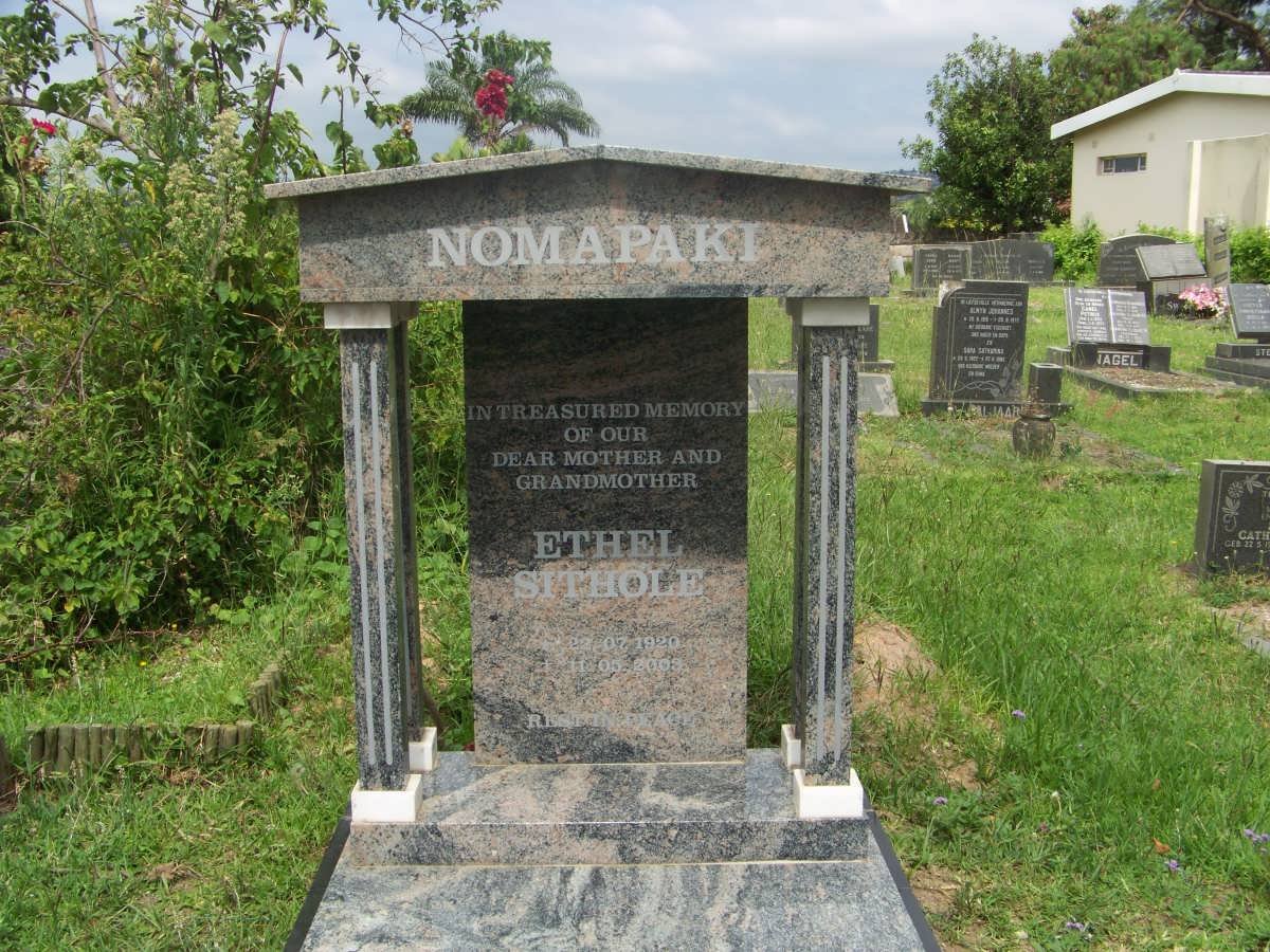 NOMAPAKI Ethel Sithole 1920-2009