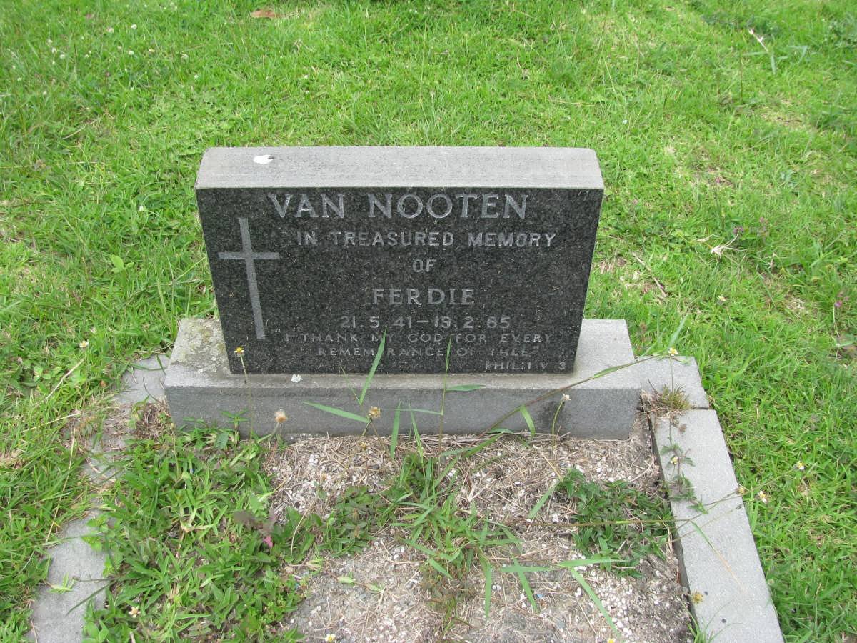 NOOTEN Ferdie, van 1941-19?5