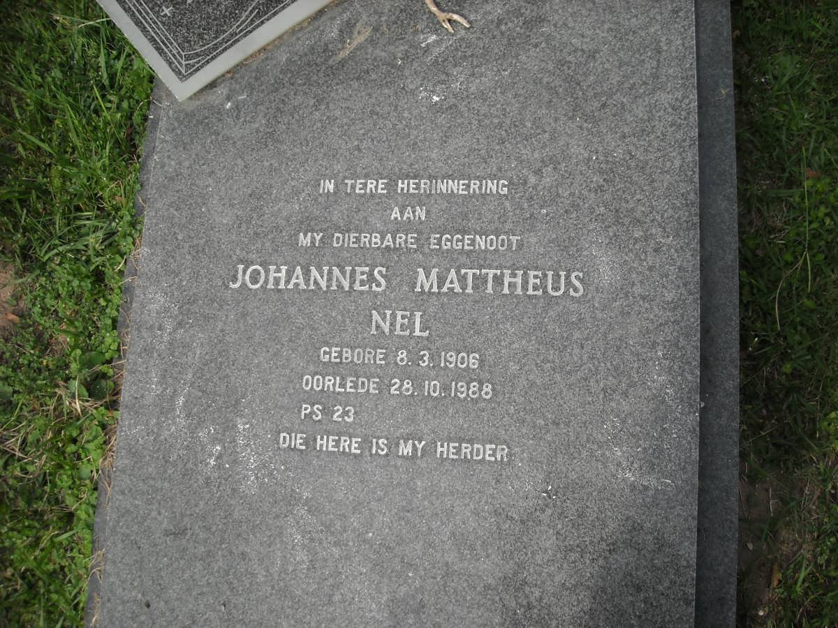 NEL Johannes Mattheus 1906-1988