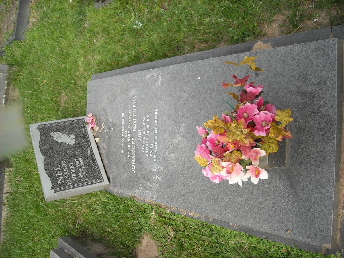 NEL Johannes Mattheus 1906-1988 &amp; Eleanor Violet 1907-2000