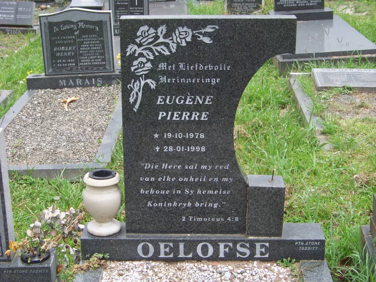 OELOFSE Eugene Pierre 1978-1998