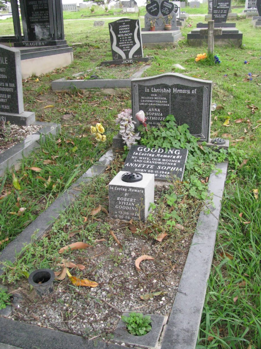 OOSTHUIZEN Anna Sophia :: GOODING Annette Sophia 1944-2010 :: GOODING Robert 1939-2011