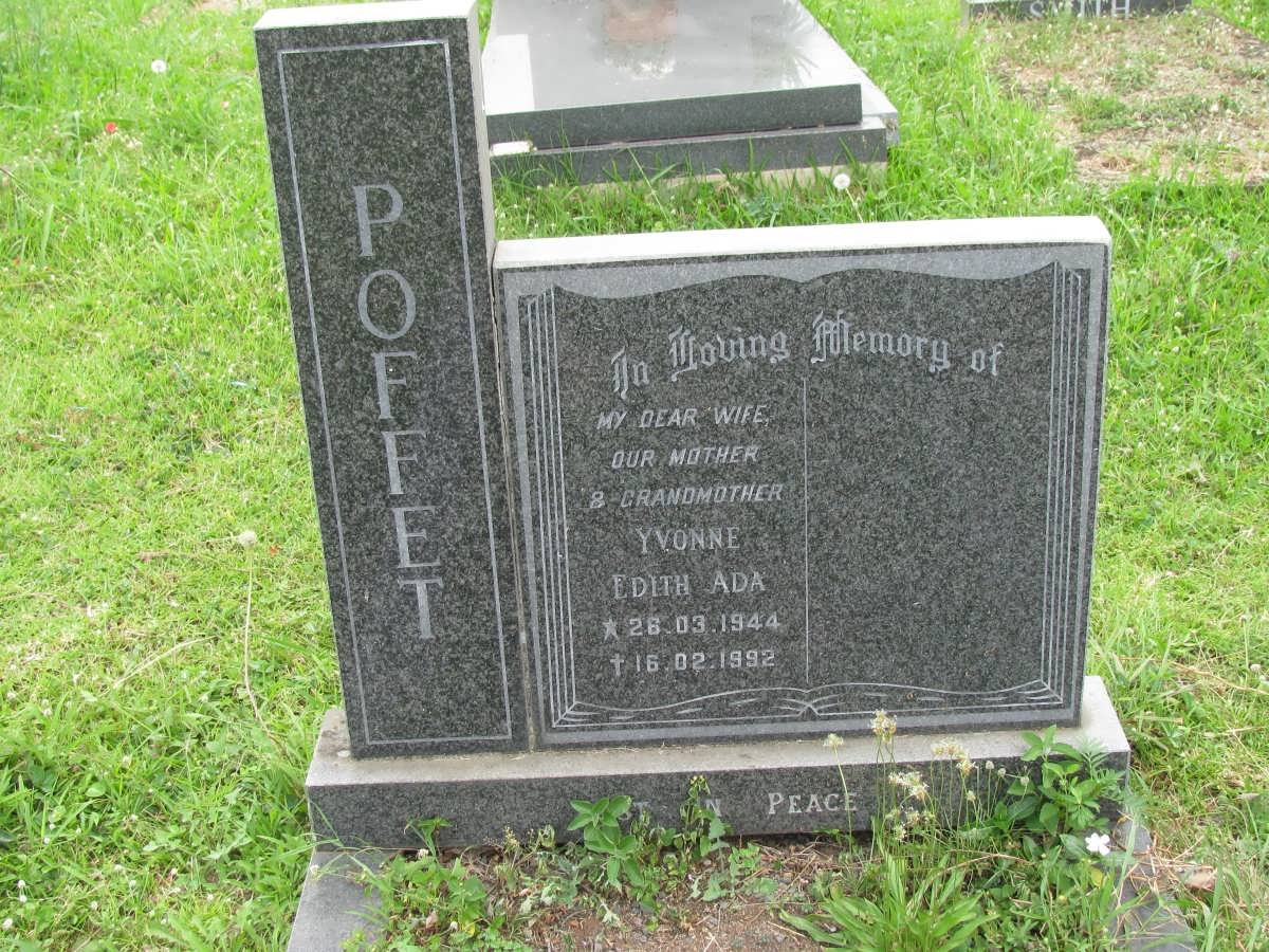 POFFET Yvonne Edith Ada 1944-1992