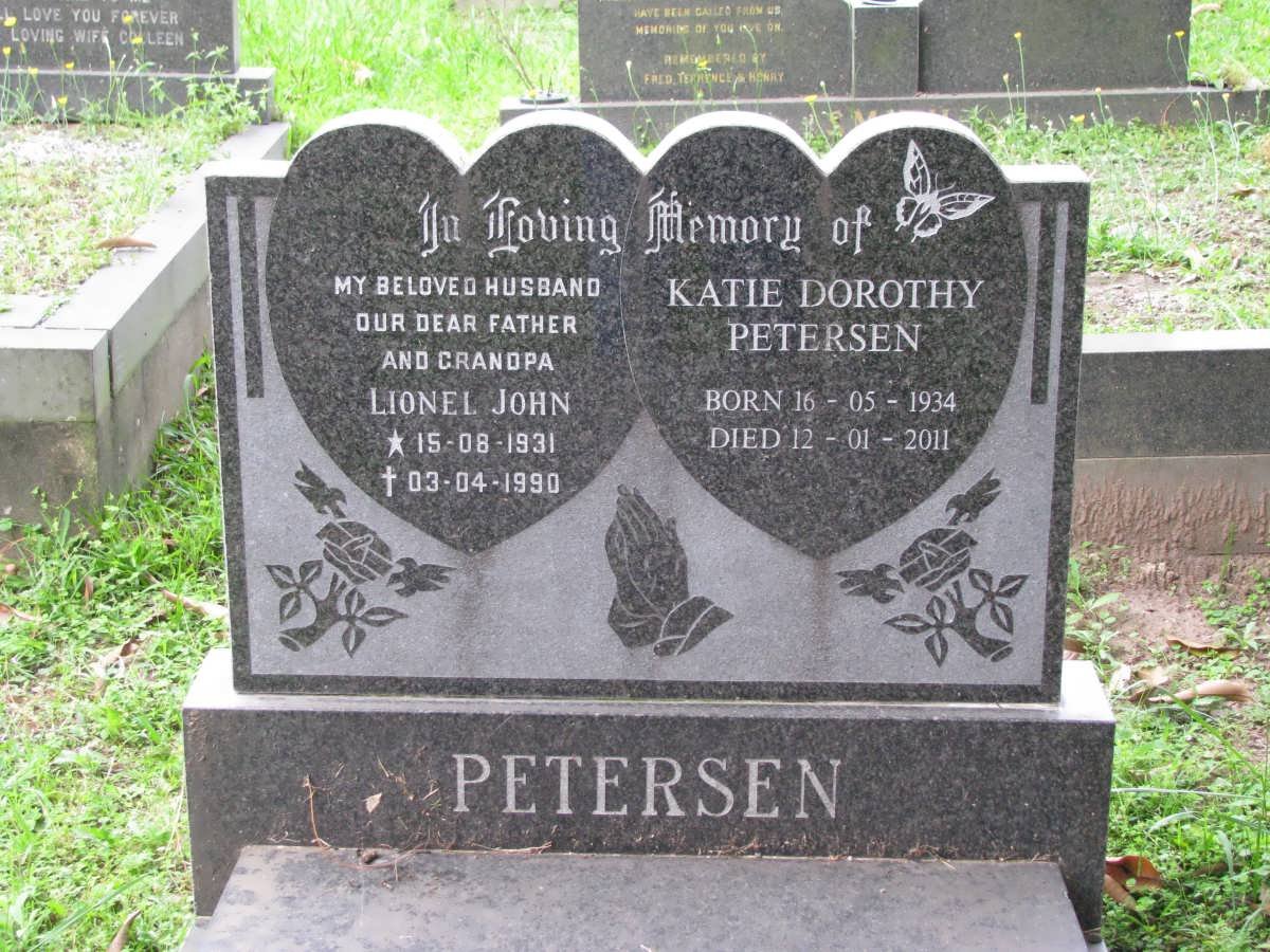 PETERSEN Lionel John 1931-1990 &amp; Katie Dorothy 1934-2011